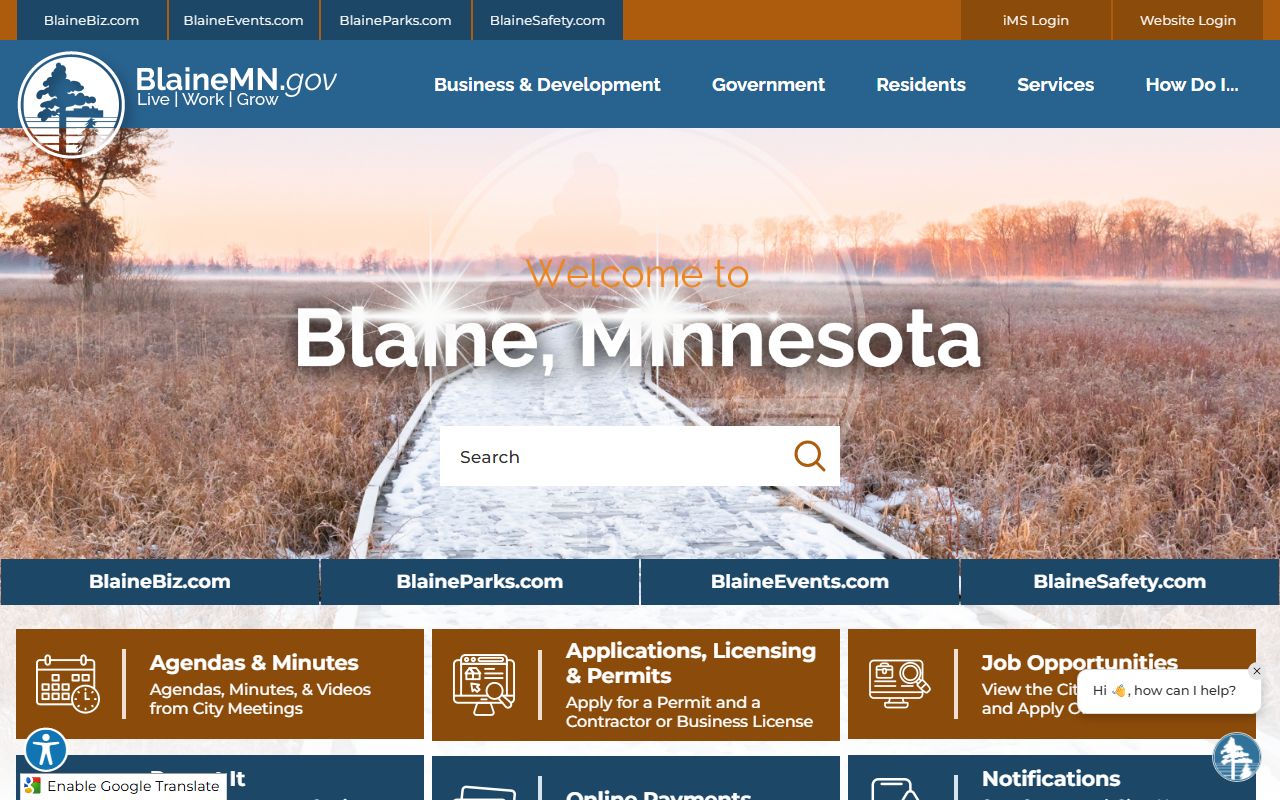 City of Blaine website for Blaine divorce decree records
