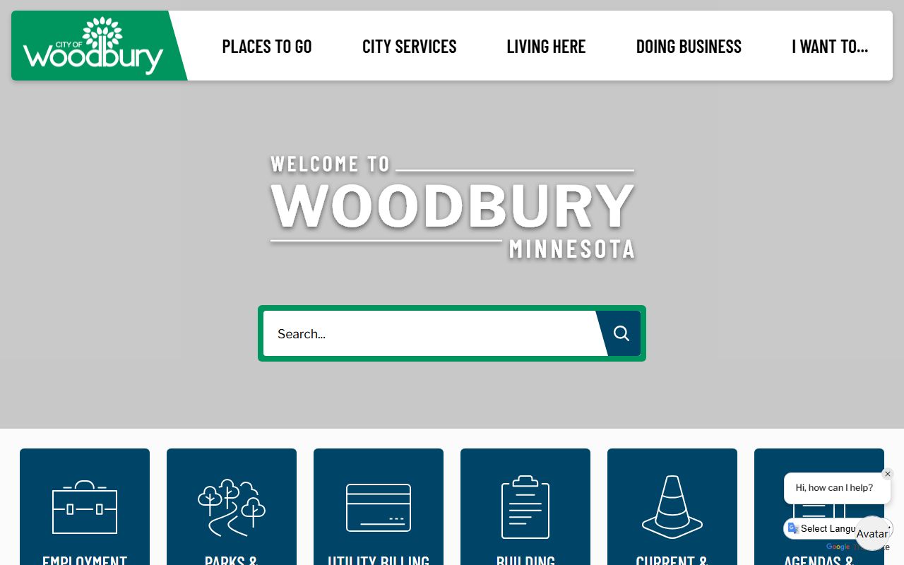 City of Woodbury website for Woodbury divorce decree records